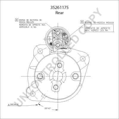 Prestolite Electric 35261175 - Motorino d'avviamento autozon.pro