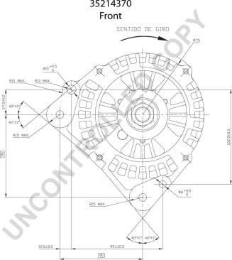 Prestolite Electric 35214370 - Alternatore autozon.pro