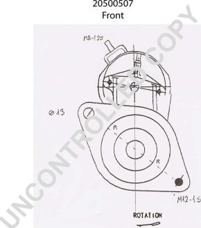 Prestolite Electric 20500507 - Motorino d'avviamento autozon.pro