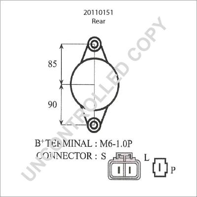 Prestolite Electric 20110151 - Alternatore autozon.pro