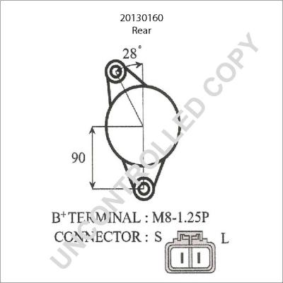 Prestolite Electric 20130160 - Alternatore autozon.pro