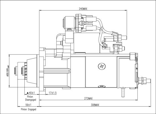 Prestolite Electric M90R3539SE - Motorino d'avviamento autozon.pro