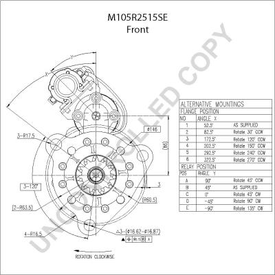 Prestolite Electric M105R2515SE - Motorino d'avviamento autozon.pro