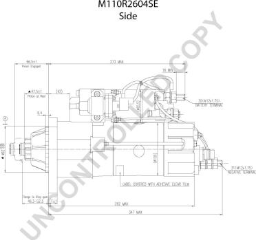 Prestolite Electric M110R2604SE - Motorino d'avviamento autozon.pro