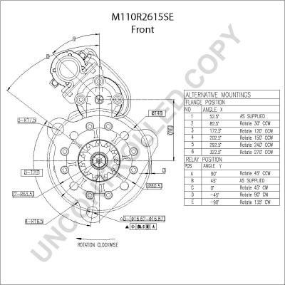 Prestolite Electric M110R2615SE - Motorino d'avviamento autozon.pro