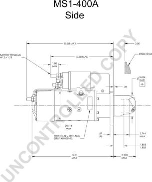 Prestolite Electric MS1-400A - Motorino d'avviamento autozon.pro