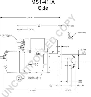 Prestolite Electric MS1-411A - Motorino d'avviamento autozon.pro