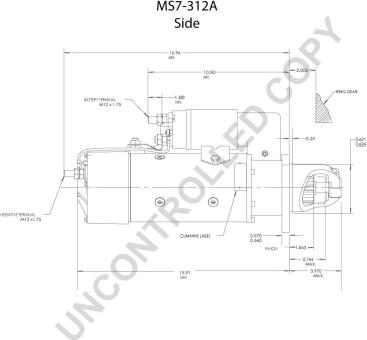 Prestolite Electric MS7-312A - Motorino d'avviamento autozon.pro