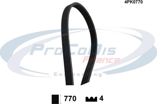 Procodis France 4PK0770 - Cinghia Poly-V autozon.pro