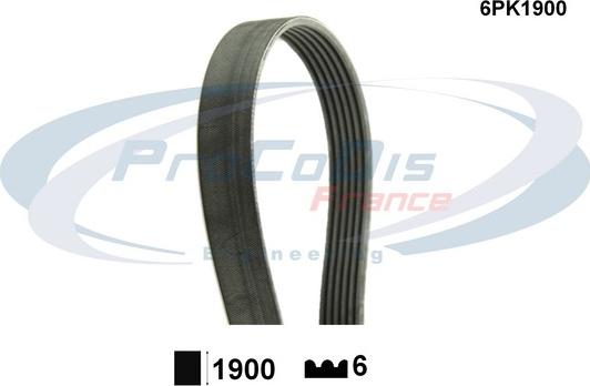 Procodis France 6PK1900 - Cinghia Poly-V autozon.pro