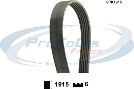 Procodis France 6PK1915 - Cinghia Poly-V autozon.pro