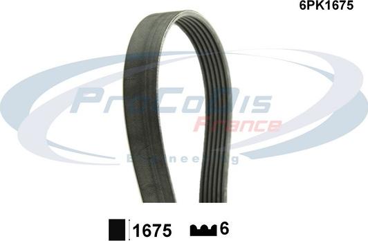 Procodis France 6PK1675 - Cinghia Poly-V autozon.pro