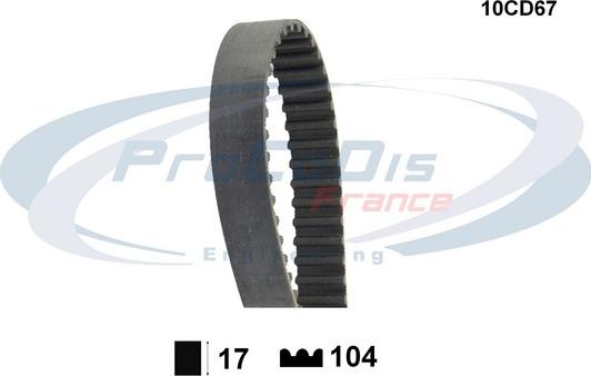 Procodis France 10CD67 - Cinghia dentata autozon.pro