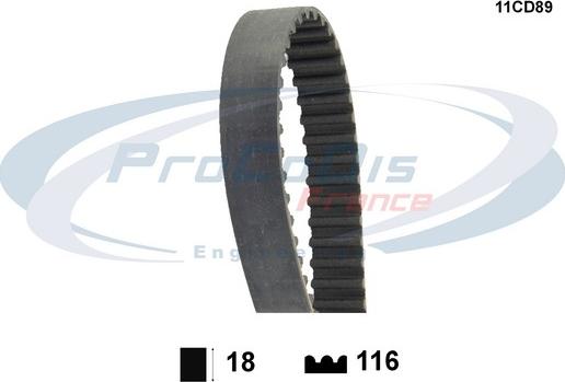 Procodis France 11CD89 - Cinghia dentata autozon.pro