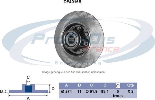 Procodis France DF4016R - Discofreno autozon.pro