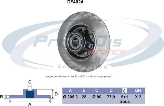 Procodis France DF4024 - Discofreno autozon.pro