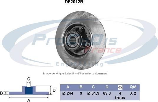 Procodis France DF2012R - Discofreno autozon.pro