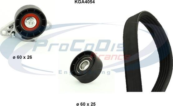 Procodis France KGA4054 - Kit Cinghie Poly-V autozon.pro