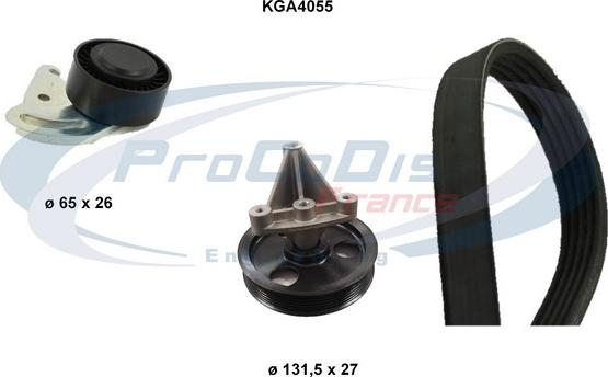 Procodis France KGA4055 - Kit Cinghie Poly-V autozon.pro