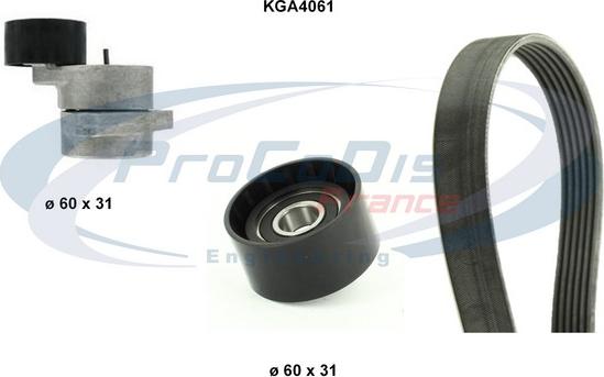 Procodis France KGA4061 - Kit Cinghie Poly-V autozon.pro