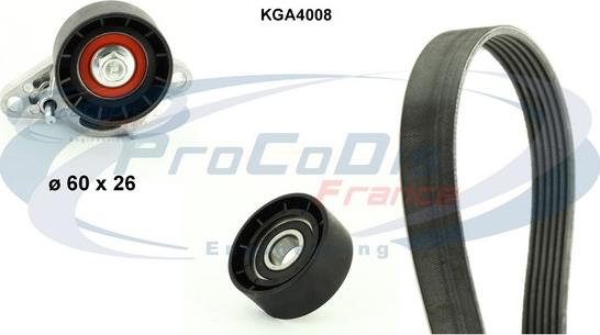 Procodis France KGA4008 - Kit Cinghie Poly-V autozon.pro