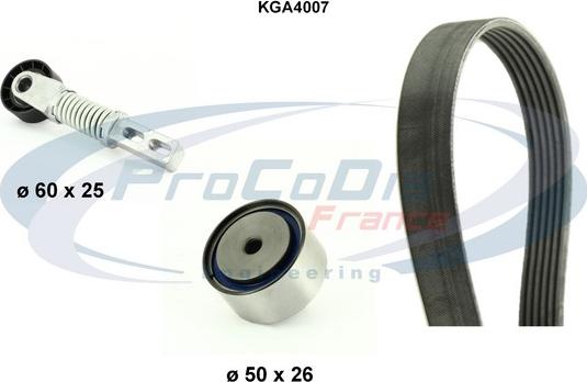 Procodis France KGA4007 - Kit Cinghie Poly-V autozon.pro