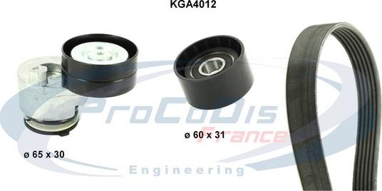 Procodis France KGA4012 - Kit Cinghie Poly-V autozon.pro