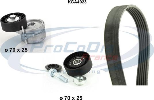 Procodis France KGA4023 - Kit Cinghie Poly-V autozon.pro