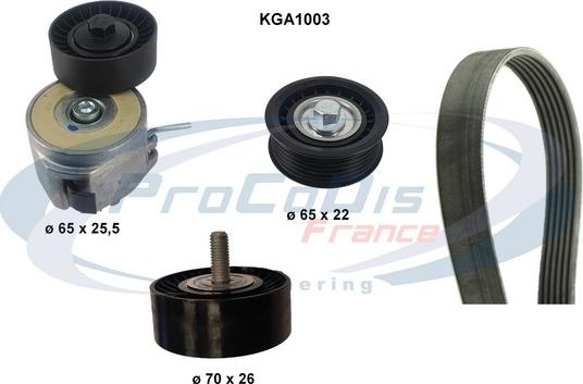 Procodis France KGA1003 - Kit Cinghie Poly-V autozon.pro