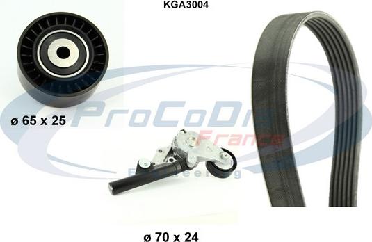 Procodis France KGA3004 - Kit Cinghie Poly-V autozon.pro