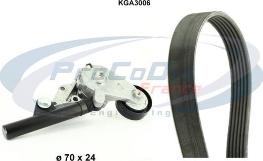 Procodis France KGA3006 - Kit Cinghie Poly-V autozon.pro