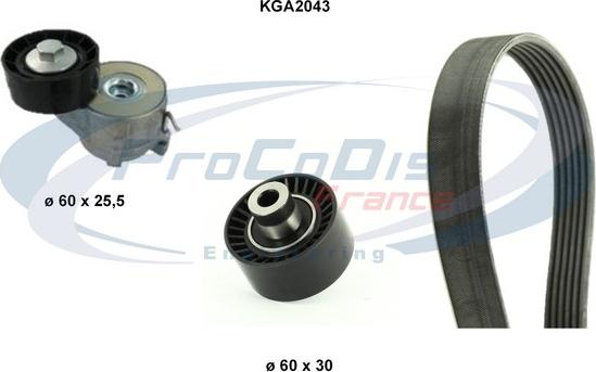 Procodis France KGA2043 - Kit Cinghie Poly-V autozon.pro