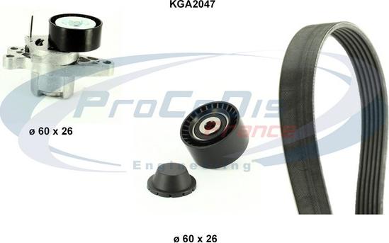 Procodis France KGA2047 - Kit Cinghie Poly-V autozon.pro