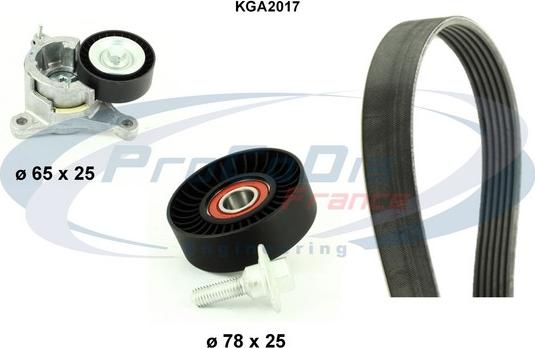 Procodis France KGA2017 - Kit Cinghie Poly-V autozon.pro