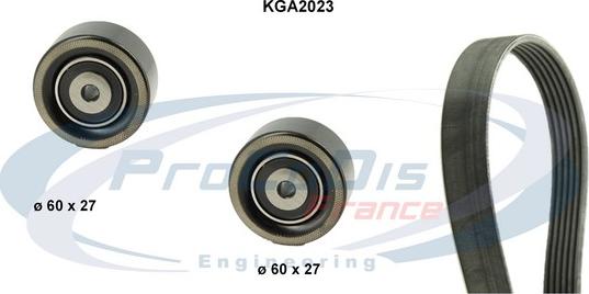 Procodis France KGA2023 - Kit Cinghie Poly-V autozon.pro