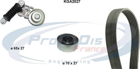 Procodis France KGA2027 - Kit Cinghie Poly-V autozon.pro