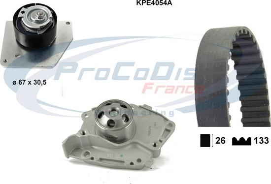 Procodis France KPE4054A - Pompa acqua + Kit cinghie dentate autozon.pro