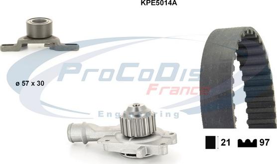 Procodis France KPE5014A - Pompa acqua + Kit cinghie dentate autozon.pro