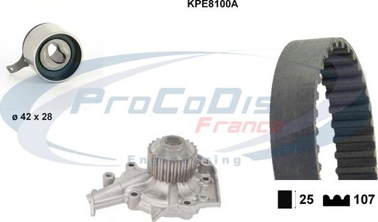 Procodis France KPE8100A - Pompa acqua + Kit cinghie dentate autozon.pro