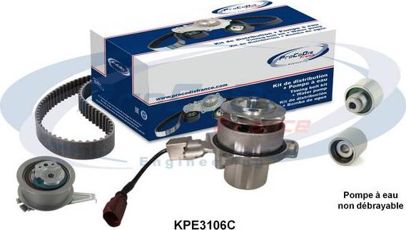 Procodis France KPE3106C - Pompa acqua + Kit cinghie dentate autozon.pro