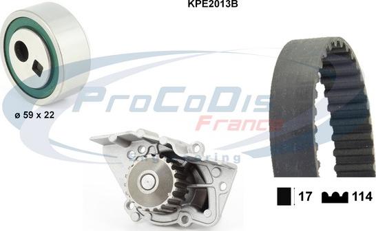 Procodis France KPE2013B - Pompa acqua + Kit cinghie dentate autozon.pro