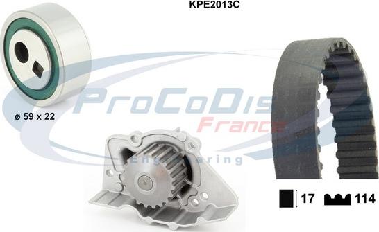 Procodis France KPE2013C - Pompa acqua + Kit cinghie dentate autozon.pro