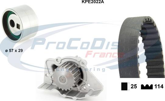 Procodis France KPE2022A - Pompa acqua + Kit cinghie dentate autozon.pro