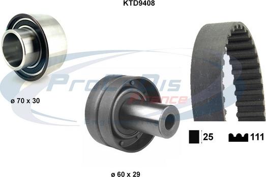 Procodis France KTD9408 - Kit cinghie dentate autozon.pro