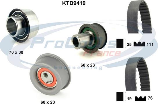 Procodis France KTD9419 - Kit cinghie dentate autozon.pro