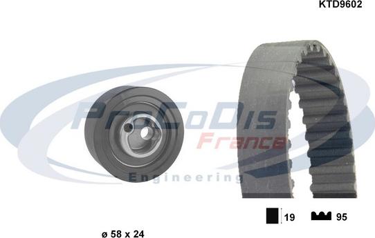 Procodis France KTD9602 - Kit cinghie dentate autozon.pro