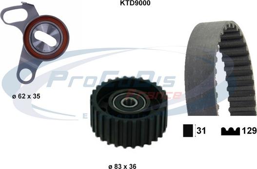 Procodis France KTD9000 - Kit cinghie dentate autozon.pro