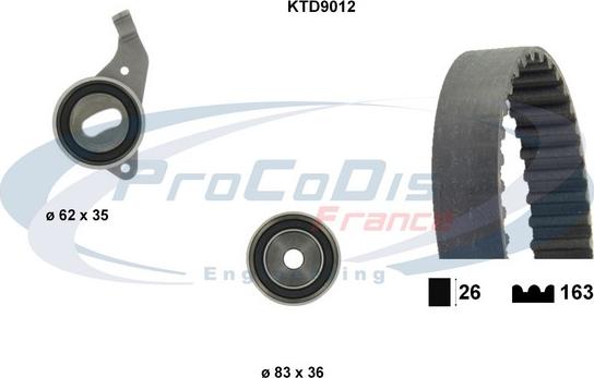 Procodis France KTD9012 - Kit cinghie dentate autozon.pro