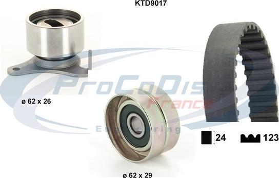 Procodis France KTD9017 - Kit cinghie dentate autozon.pro