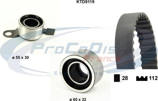 Procodis France KTD9119 - Kit cinghie dentate autozon.pro